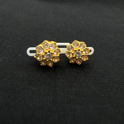 92.5 silver simple and Cute CZ stone earrings-RCCP321-6