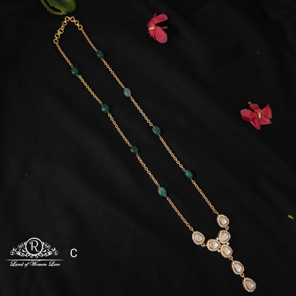 Silver Victorian Moissanite Design Chain- RC87-159P51