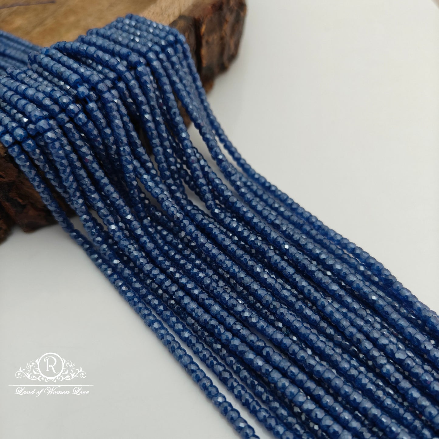 Blue colour cutting beads -RCJM237