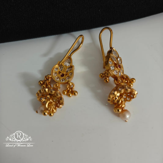 92.5 Silver Hook Model earrings-RCCP502