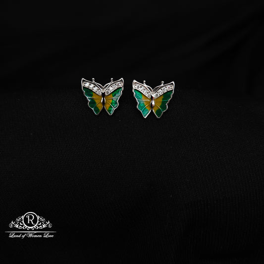 92.5 SILVER KIDS SPECIAL  BUTTERFLY EARRINGS-RCG359-1