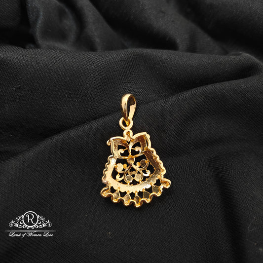 92.5 Silver white stones locket -RCM1594