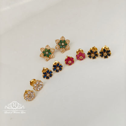 92.5 Silver Changble Model  Earrings-RCJR1111