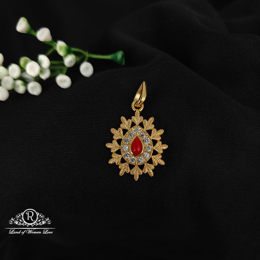 92.5 SILVER GOLD POLISH PENDANT-RCH1075