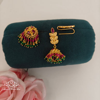 92.5 Silver changeable jumkas-RCBH025