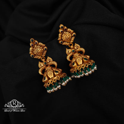 92.5 SILVER  PEACOCK JUMKAS-RCP182