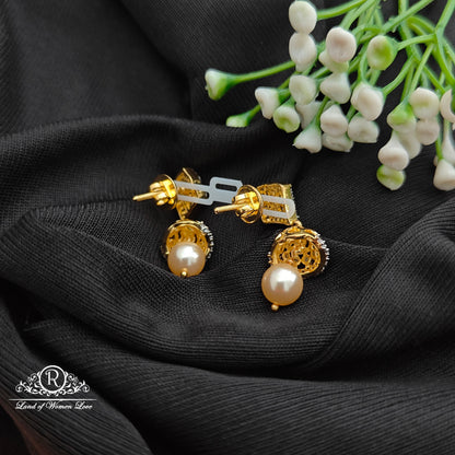 92.5 SILVER Diamond Finishing Earrings-RCCP111-1