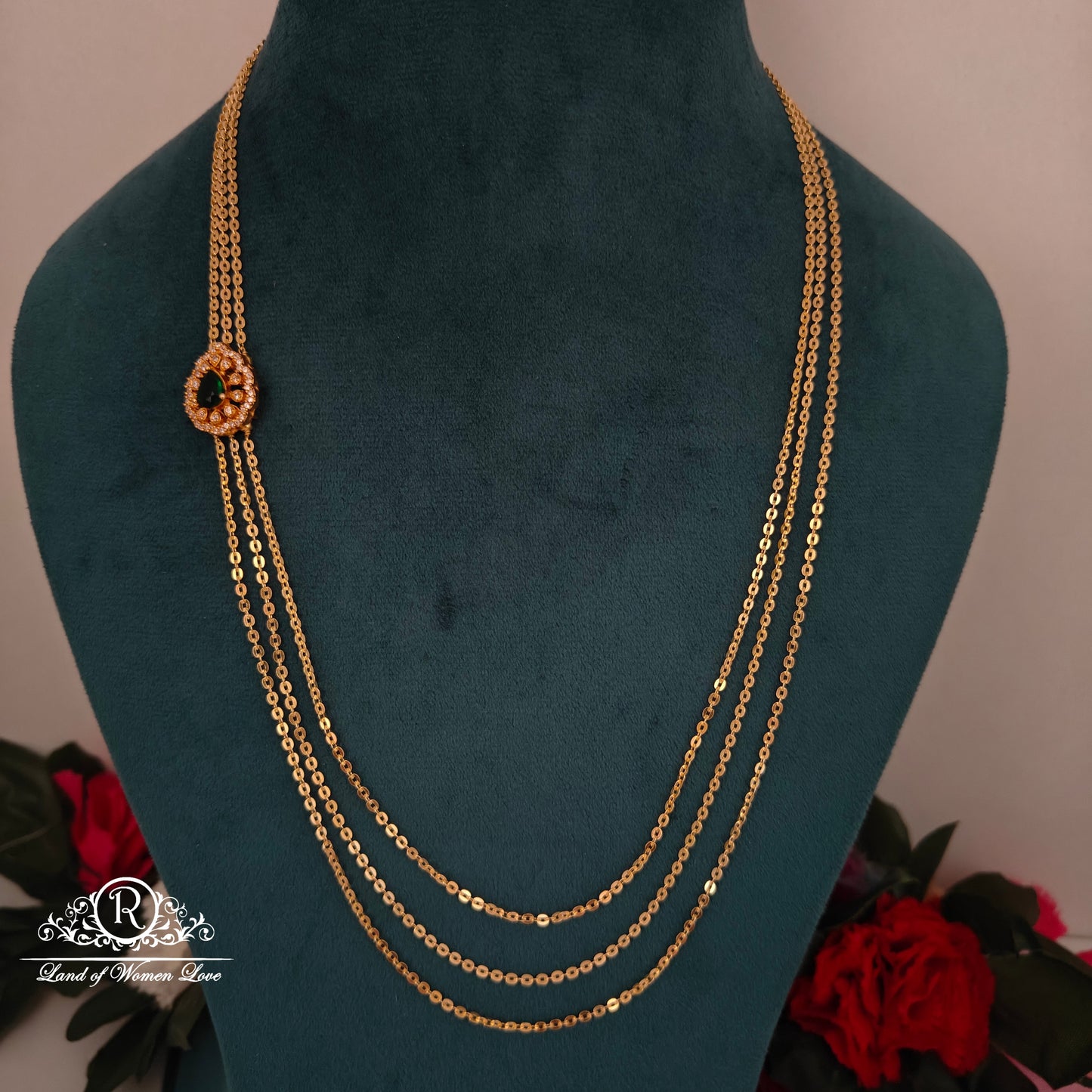 92.5 SILVER GOLD POLISH CHANDRAHARAM- RCH1100