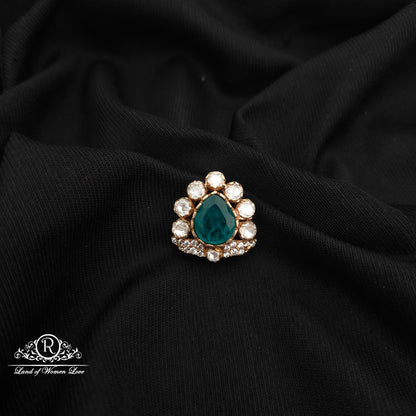 92.5 silver mossinate side locket -RCMJ302