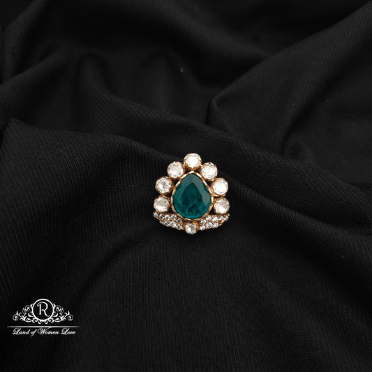 92.5 silver mossinate side locket -RCMJ302