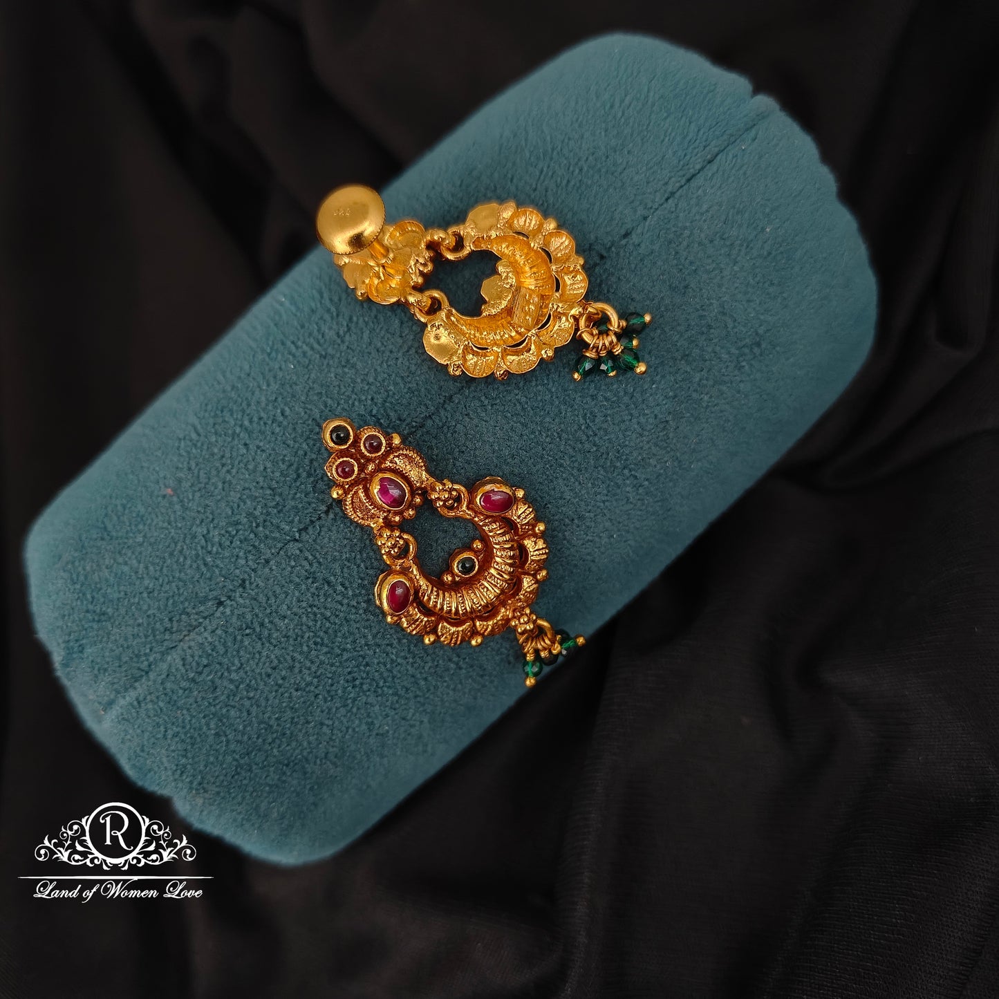 92.5 SILVER CHANDBALI EARRINGS-RCJR1051