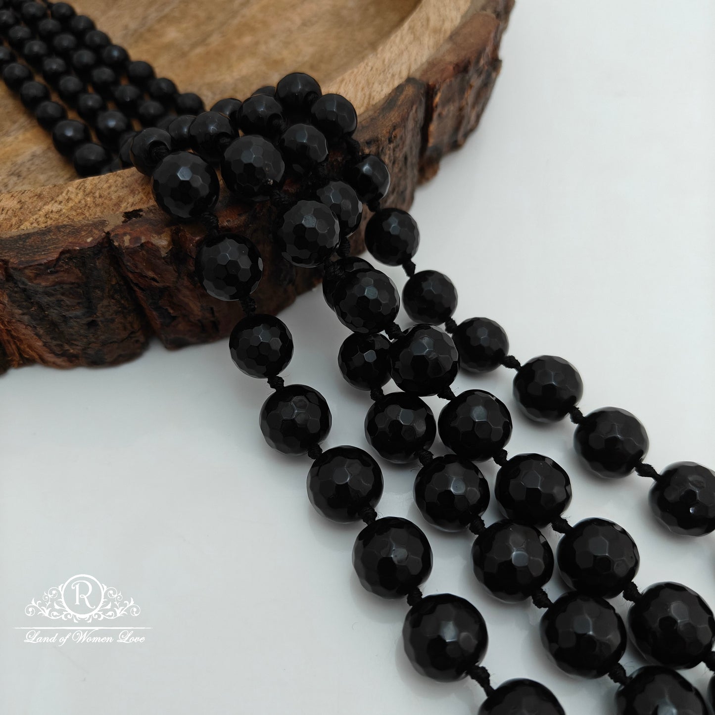 Fancy black beads-RCJM218