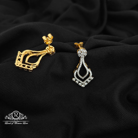 92.5 Silver diamond finishing Earrings -RCR114