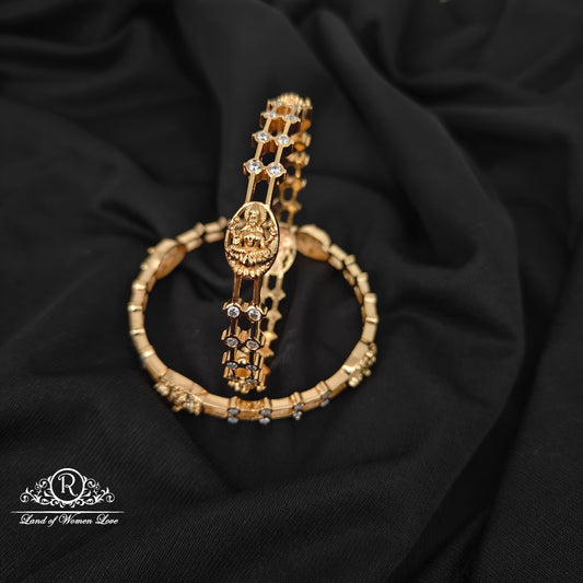 92.5 SILVER ROSE GOLD POLISH BANGLES-RCM1416