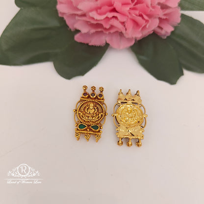 92.5-SILVER LAKSHMI DEVI  SIDE LOCKETS -RCZ1050