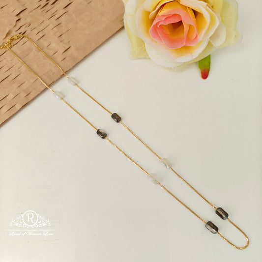 92.5 silver beads chain -RCVH34