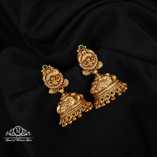 92.5 SILVER  PEACOCK JUMKAS-RCP184