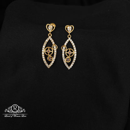 92.5 SILVER STONE EARRINGS-RCHD039-4