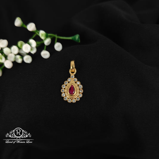 92.5 SILVER GOLD POLISH PENDANT-RCH1076