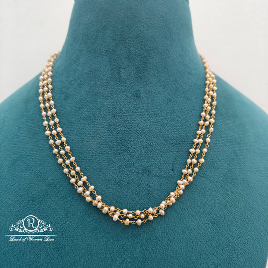 92.5 silver pearls chains -RCMJ295