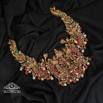 92.5-SILVER 3DDESGIN LORD SIVA DESGIN NECKLACE-RCAZ05