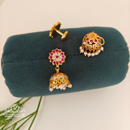 92.5 Silver handmade jumkas-RCK307