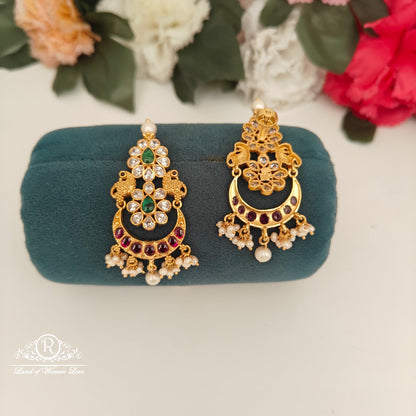 92.5 Silver Peacock Earrings -RCH1199