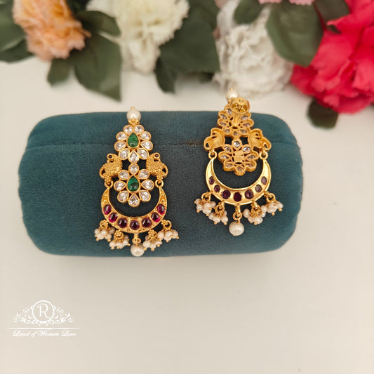 92.5 Silver Peacock Earrings -RCH1199