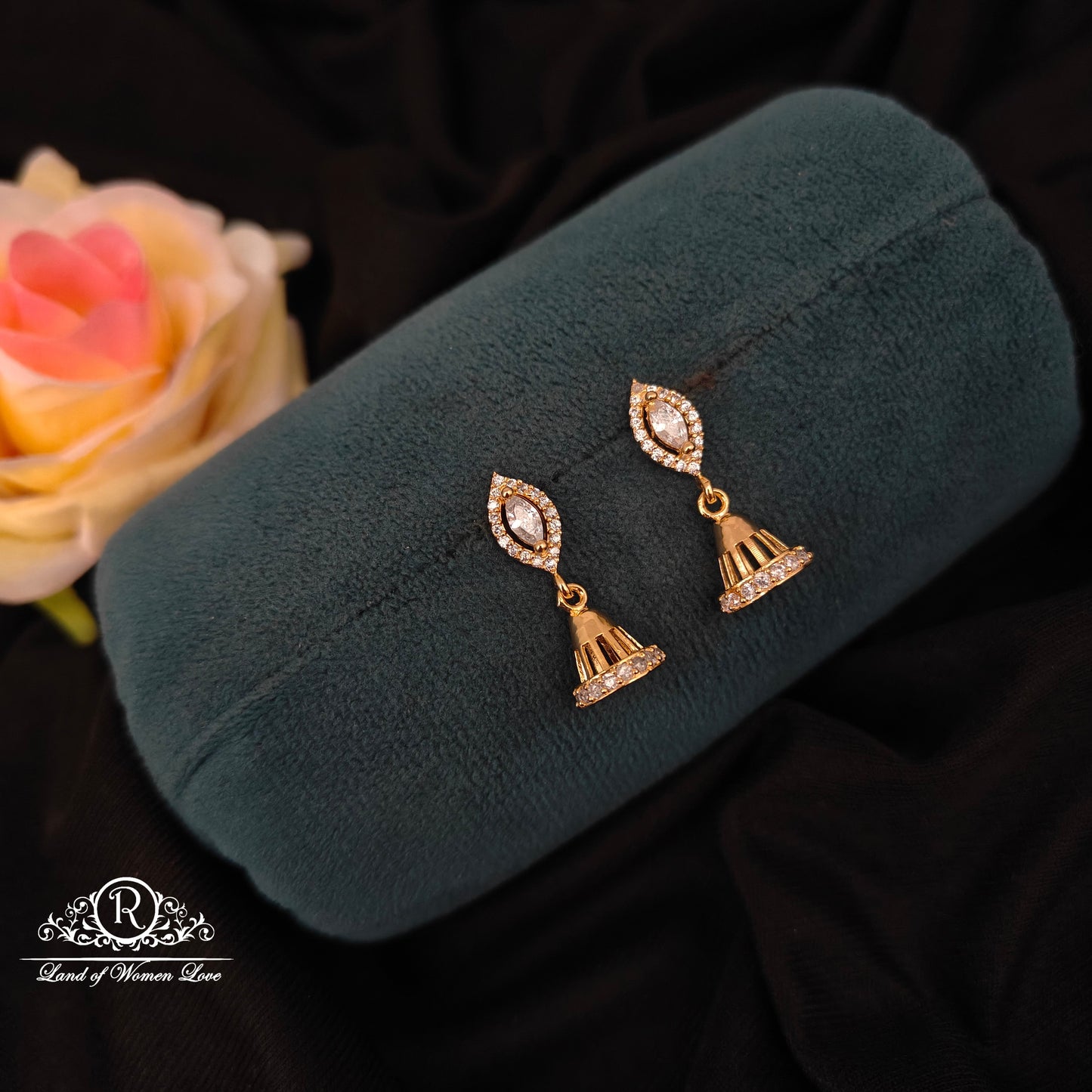 92.5 Silver Small Earrings-RCMB035