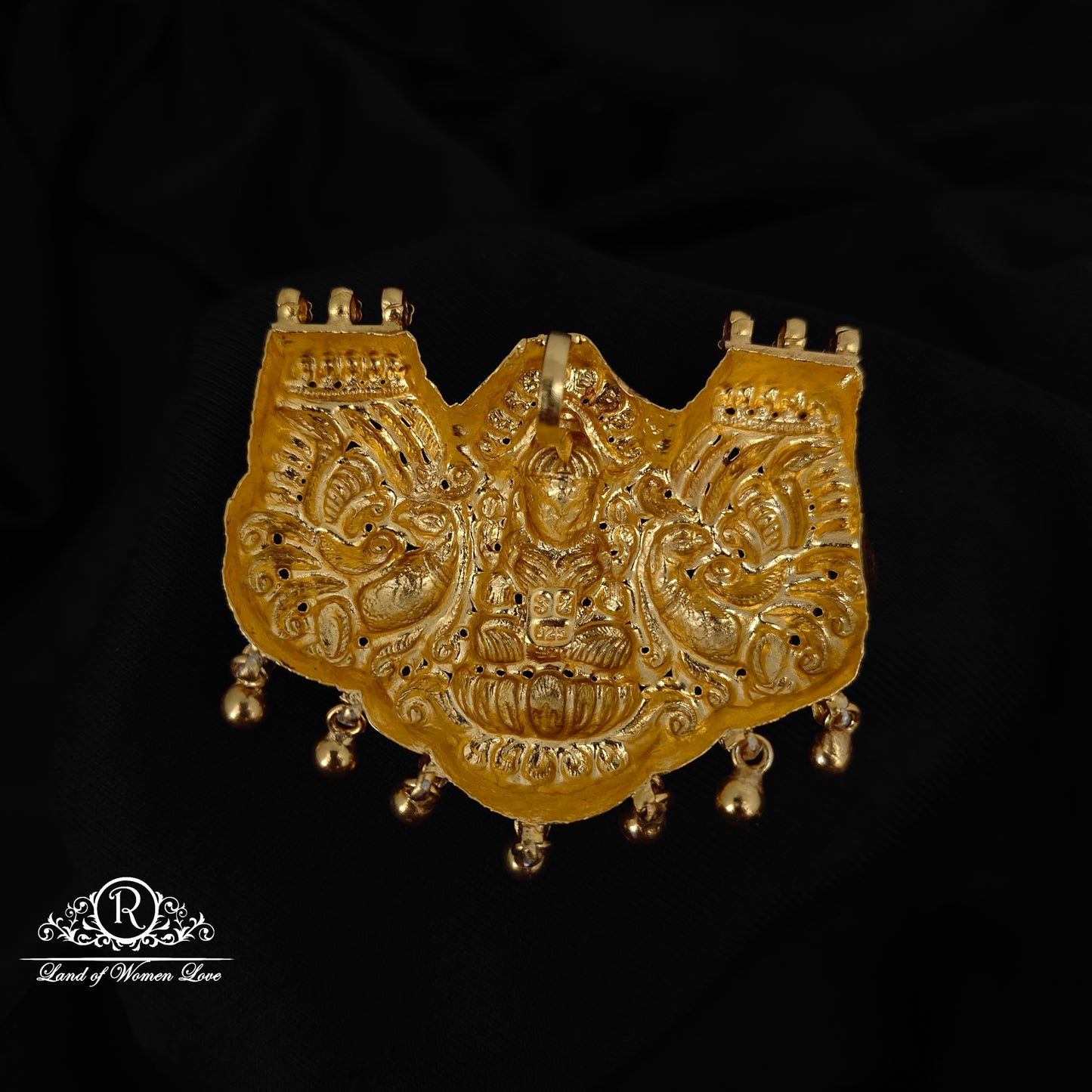 92.5-SILVER LAKSHMI DEVI MALA LOCKET-RCZ979