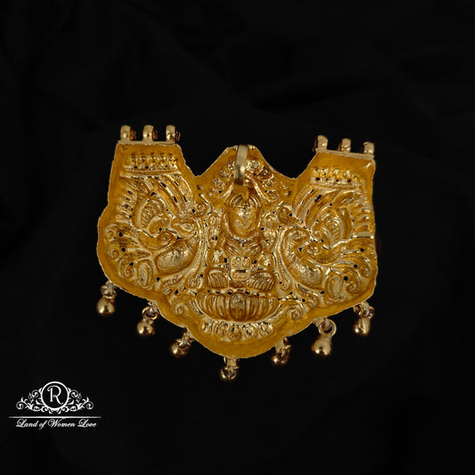 92.5-SILVER LAKSHMI DEVI MALA LOCKET-RCZ979