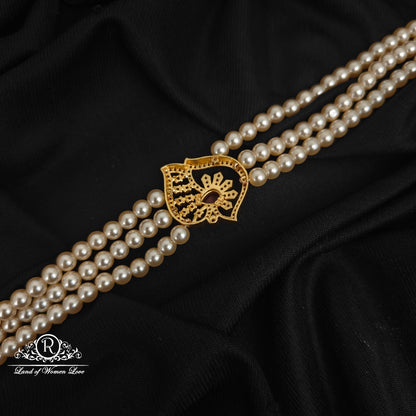 92.5 Silver pearl chocker-RCJR1099