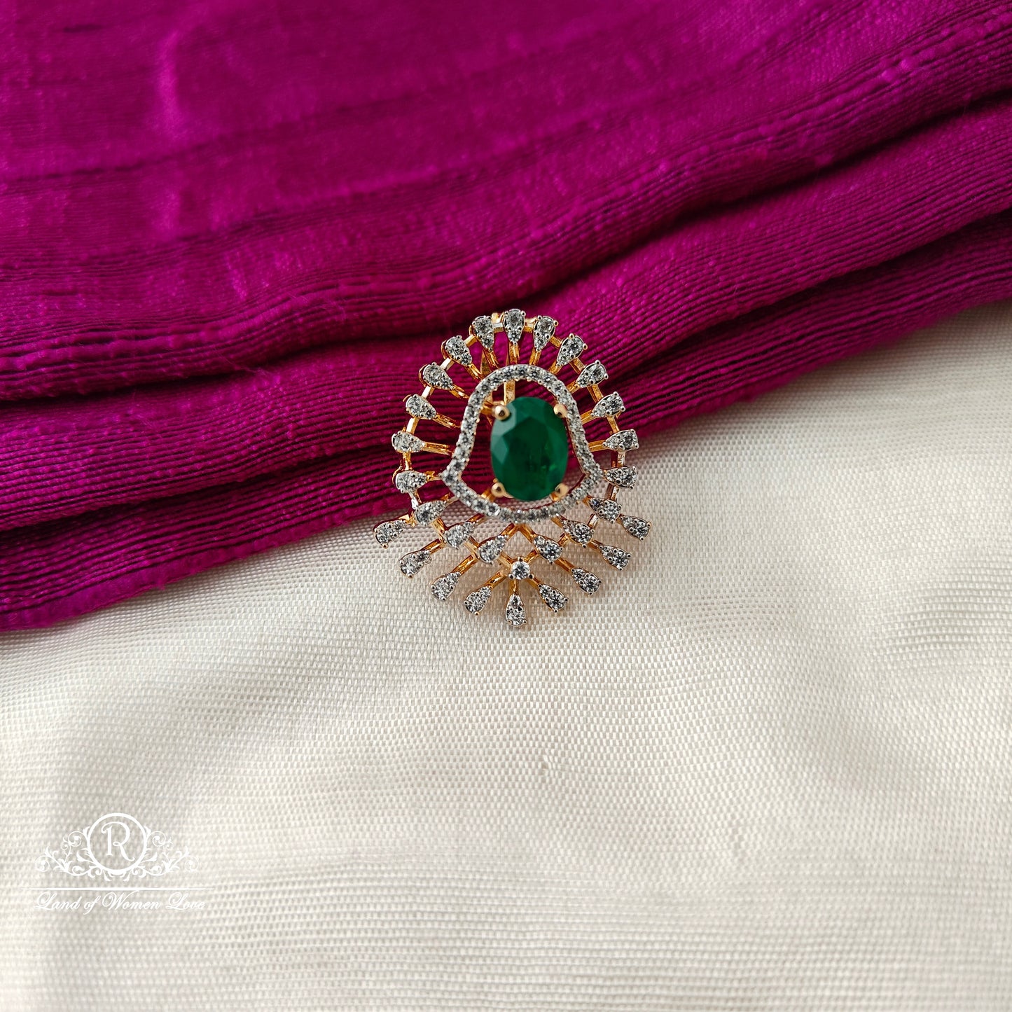 92.5 SILVER Diamond Finishing Pendant-RCSB002