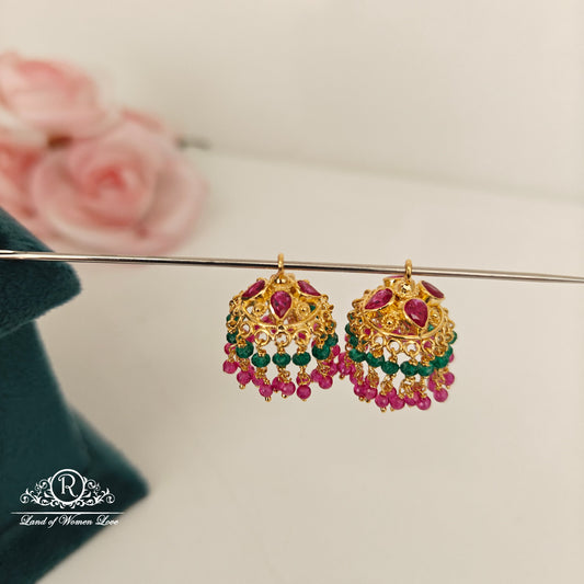 92.5 Silver changeable jumkas-RCBH022