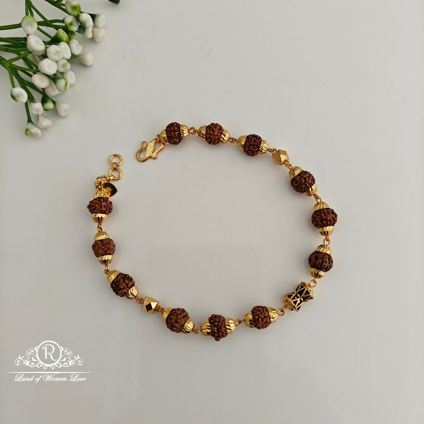 92.5 Silver Rudraksha Bracelet-RCR100