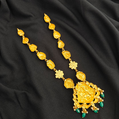 92.5 silver Nakshi  Necklace-RCV378