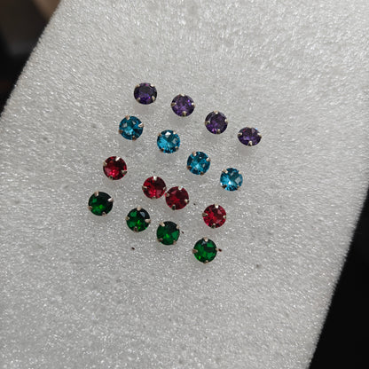 92.5 silver simple and Cute earrings - RCHS50