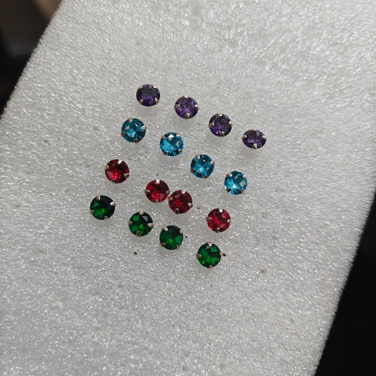 92.5 silver simple and Cute earrings - RCHS50