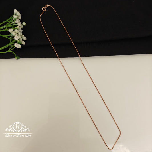 92.5 SILVER ROSE GOLD CHAIN-RCG359-5