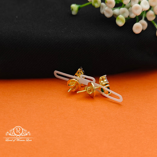 92.5 SILVER Diamond Finishing Earrings-RCCP108-1