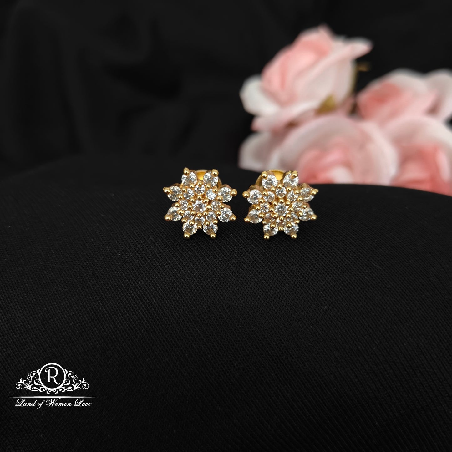 92.5 Silver earrings -RCH1175