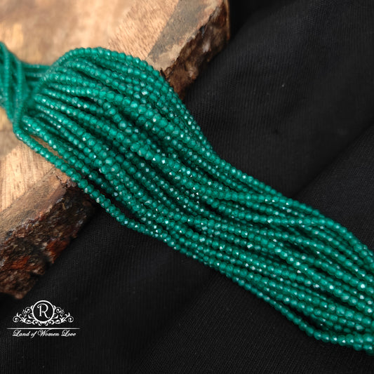 Green beads 2 mm size-RCJM302