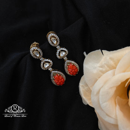 92.5 Silver Mossinate Earrings -RCMJ270