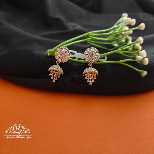 92.5 SILVER Diamond Finishing Earrings-RCCP97-1