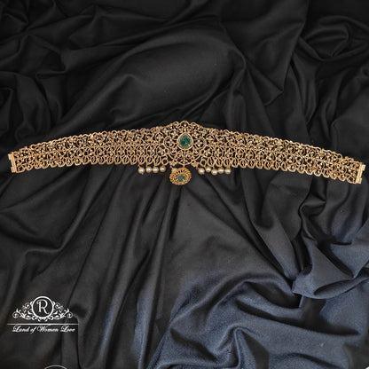 92.5 SILVER DIAMOND FINISHING HIPBELT  -RCZP09