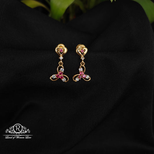 92.5 SILVER STONE EARRINGS-RCHD050