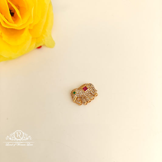 92.5 SILVER ELEPHANT SIDE LOCKET -RCL93-1