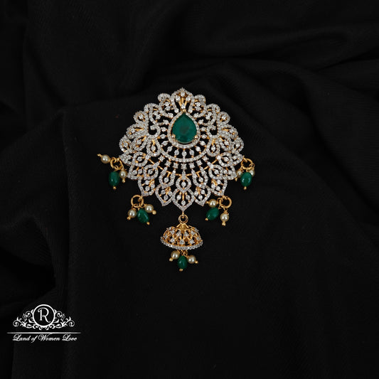 92.5 SILVER DIAMOND FINISHING PENDANT-RCM1450