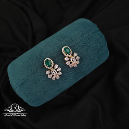 92.5 SILVER DIAMOND FINISHING EARRINGS-RCM1463