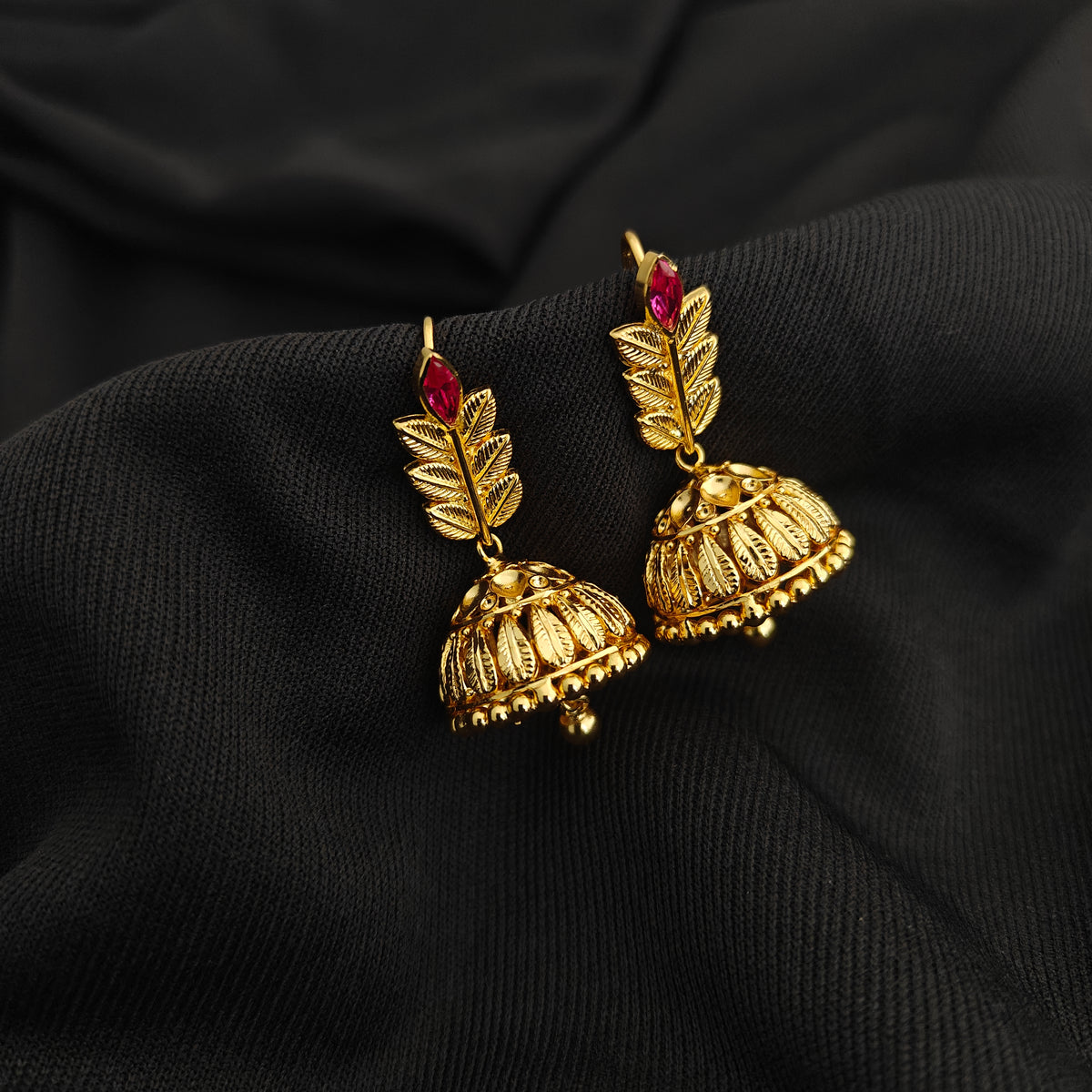 92.5 silver leaf design earrings -RCBH034-1